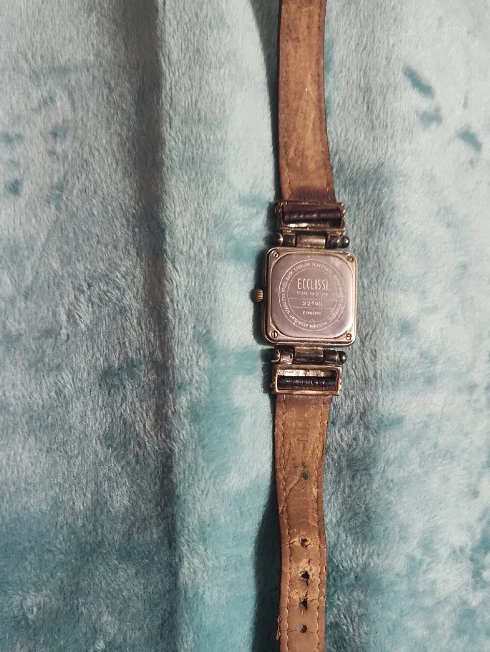 Ettore Turquoise Dial Sterling Silver Women’s Watch